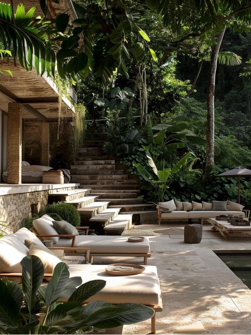 Living room detail with natural light